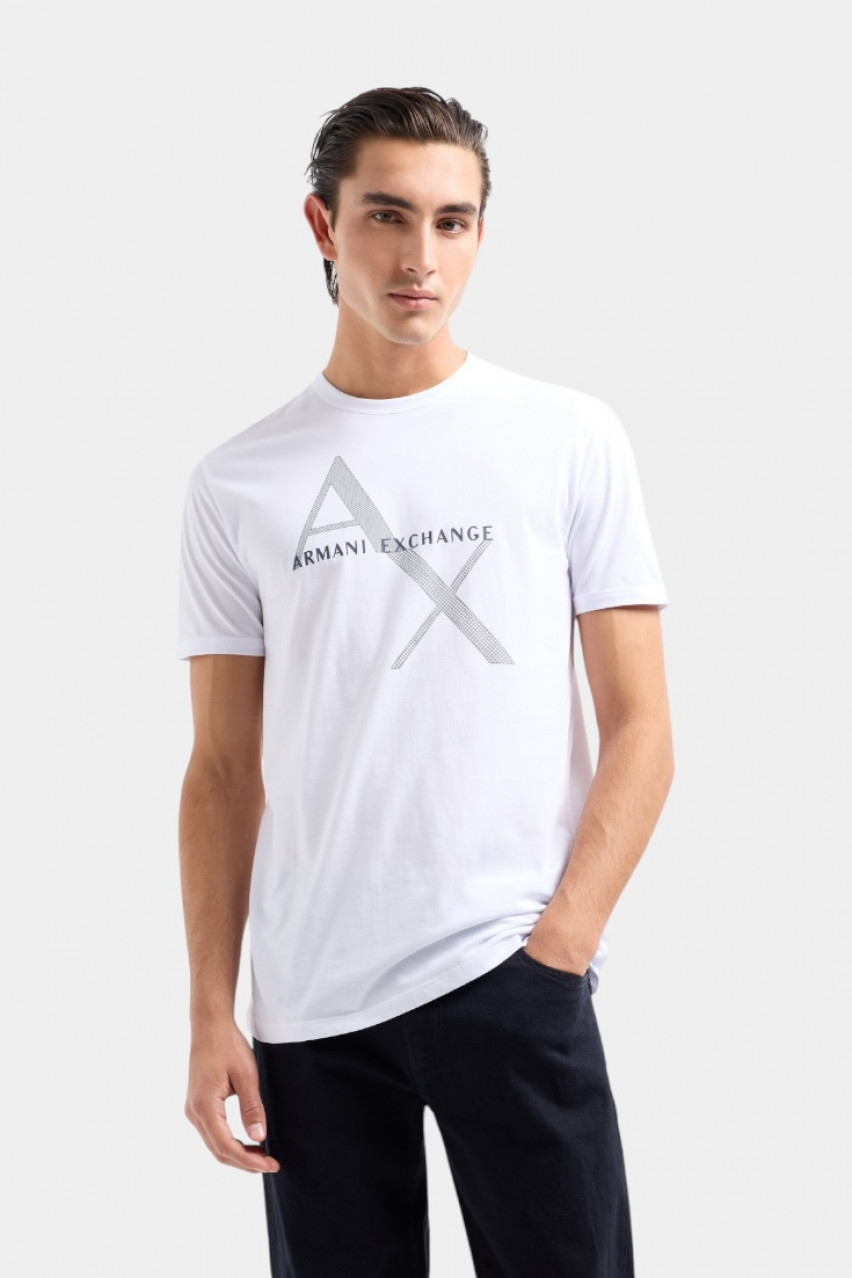 Біла футболка стандартного крою 8NZT76 Z8H4Z 1100 Armani Exchange