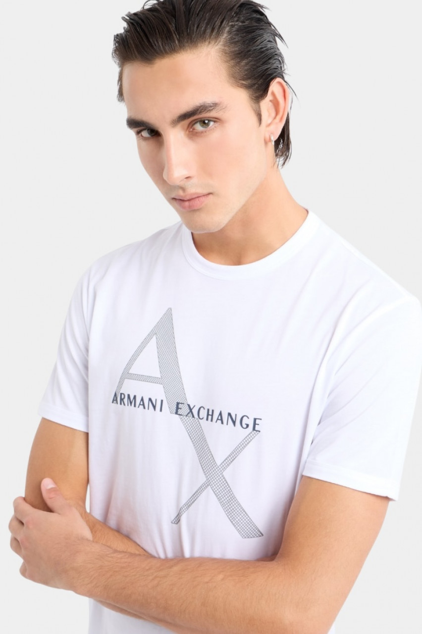 Біла футболка стандартного крою 8NZT76 Z8H4Z 1100 Armani Exchange