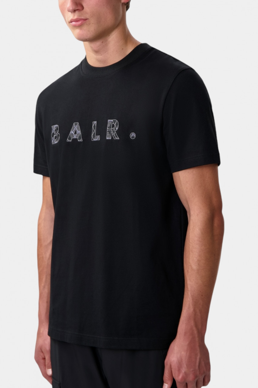 Чорна футболка BALR. Monogram Embro Regular Fit B1112.1267 1182 BALR.