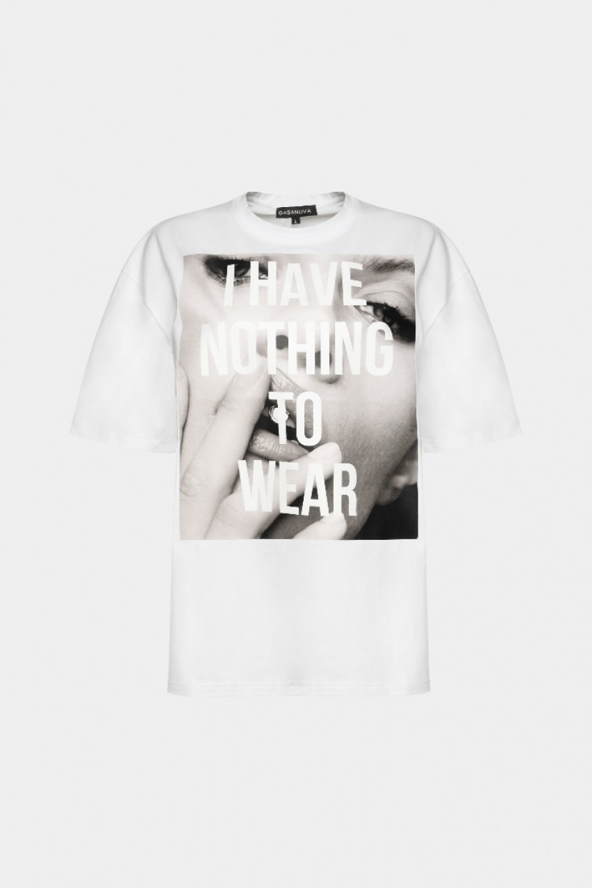 Біла футболка Nothing To Wear 09Tee-s03C GASANOVA