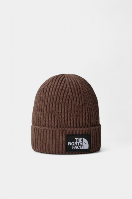 Коричнева шапка TNF Logo Box Cuffed Beanie