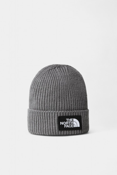 Серая шапка TNF Box Logo Cuffed Beanie