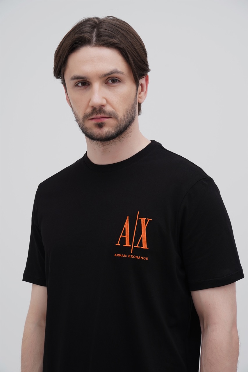 Чорна футболка Armani Exchange