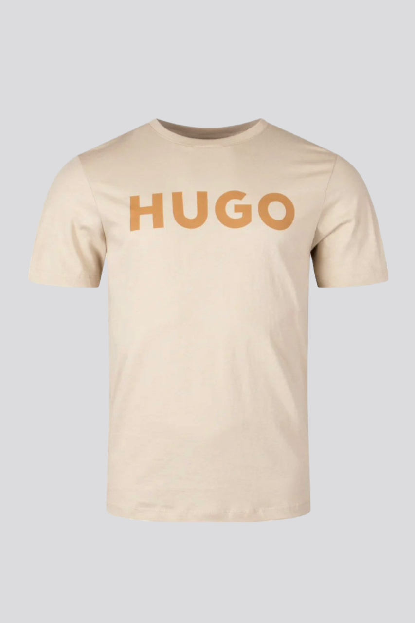 Бежевая футболка HUGO