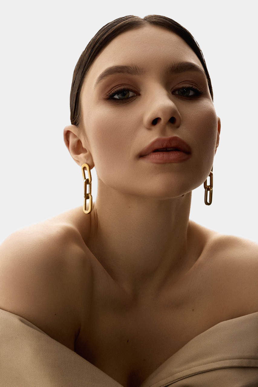 Золоті сережки Earrings 01