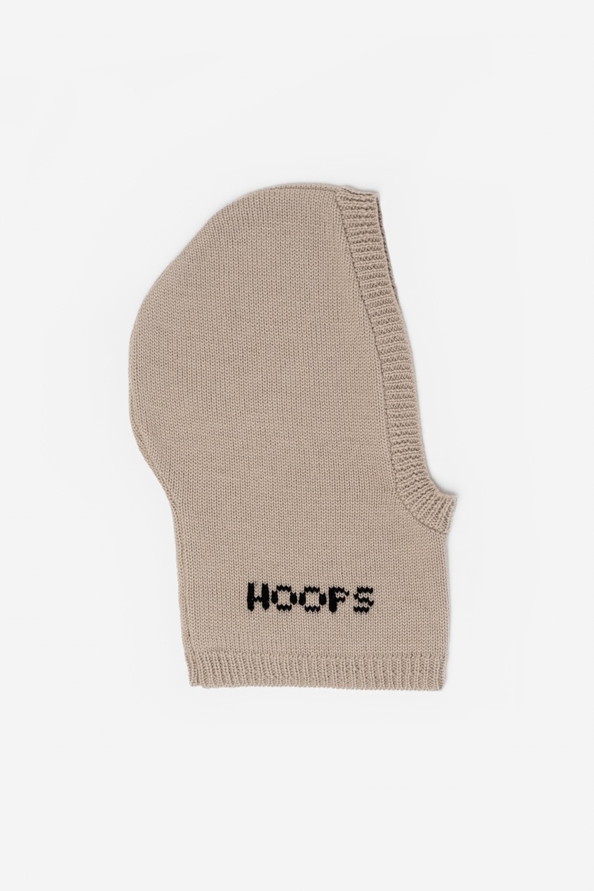 Бежевая балаклава Hoops