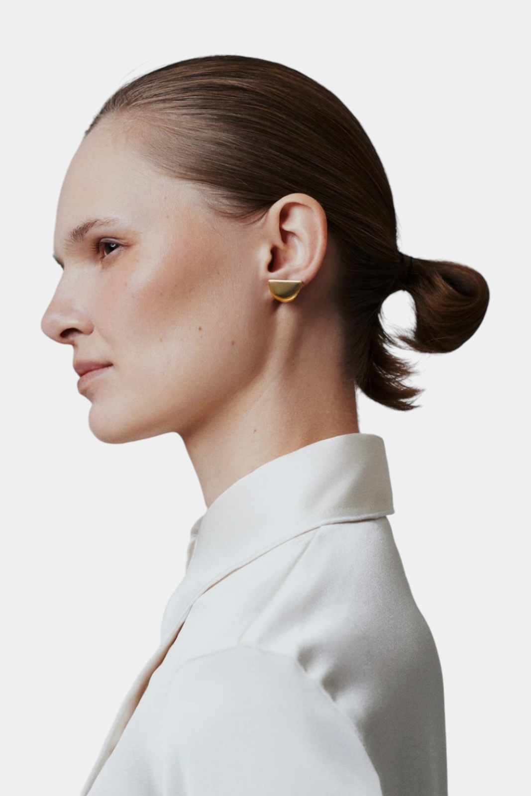 Позолочені сережки Earlobe ESg MOTRYCH STUDIO