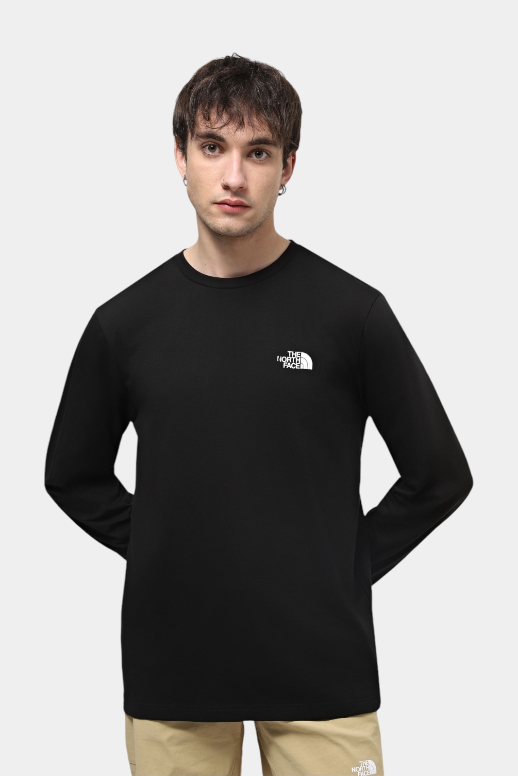 Чорний лонгслів L/S Simple Dome Tee