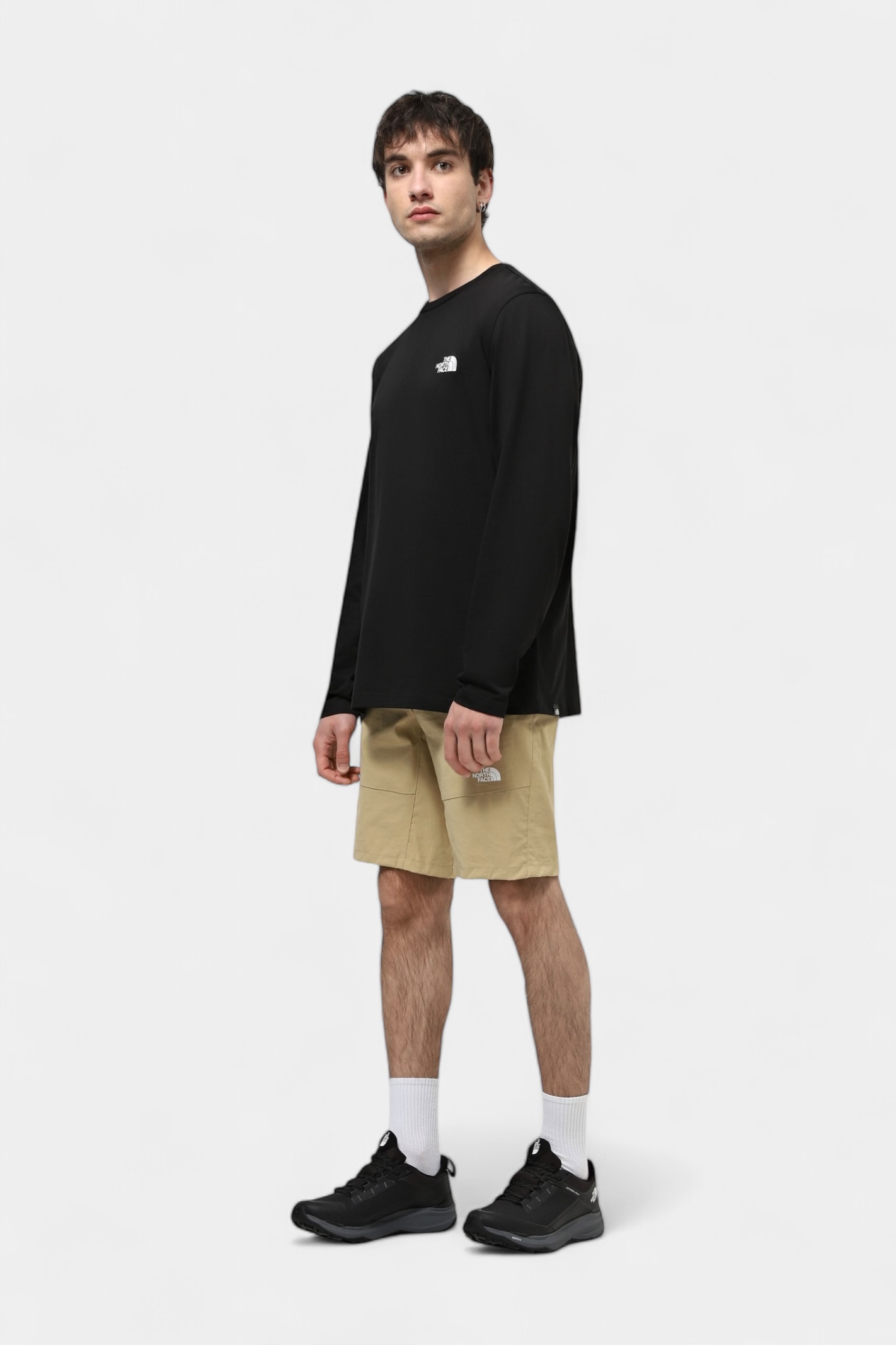 Чорний лонгслів L/S Simple Dome Tee NF0A87QNJK31 The North Face