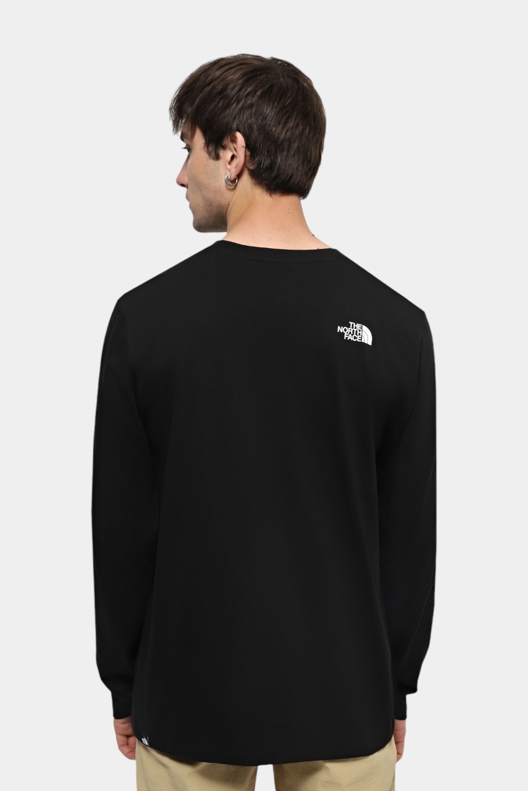 Чорний лонгслів L/S Simple Dome Tee NF0A87QNJK31 The North Face